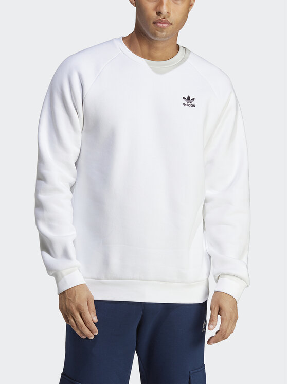 adidas adidas Bluza Trefoil Essentials Crewneck Sweatshirt IA4820 Biały Regular Fit