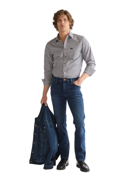 Wrangler Wrangler Jeansy 112386912 Niebieski Regular Fit