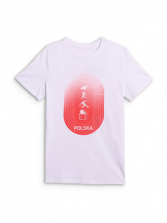 4F 4F T-Shirt 4F SPORT Biały Regular Fit