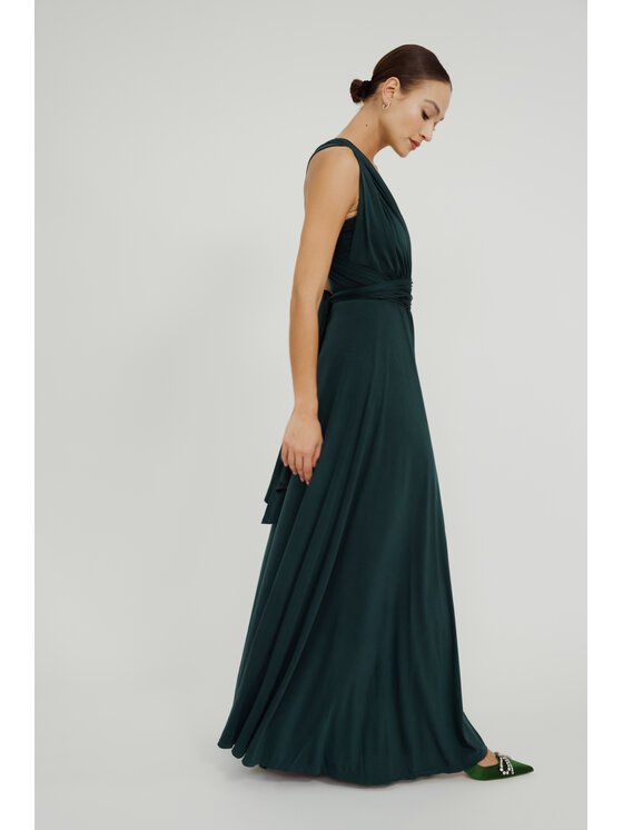 ROSE AVENUE ROSE AVENUE Sukienka wieczorowa MULTIWAY Zielony Long Fit