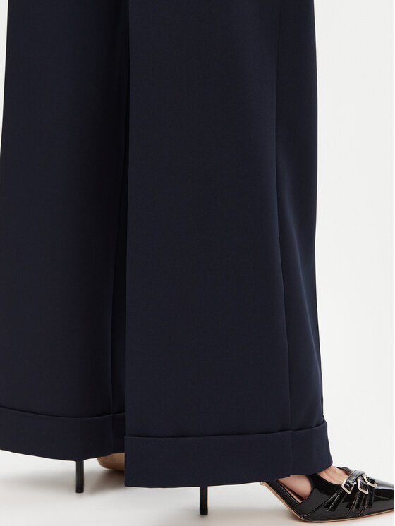 Maryley Maryley Текстилни панталони 25EB537/M26/43BL Тъмносин Regular Fit