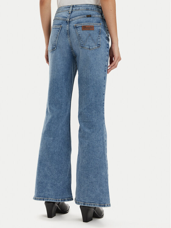 Wrangler Wrangler Jeansy Fierce 112351971 Modrá Wide Leg