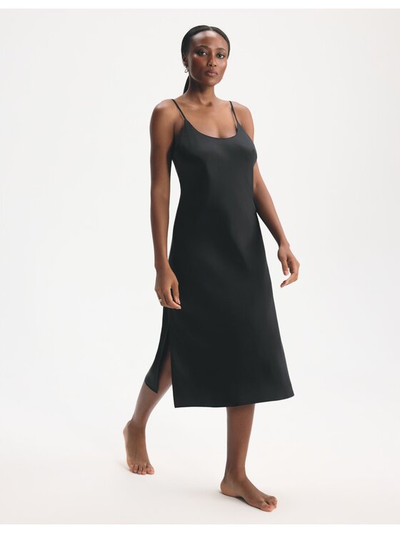 Esotiq Esotiq Koszula nocna 46078 Czarny Regular Fit
