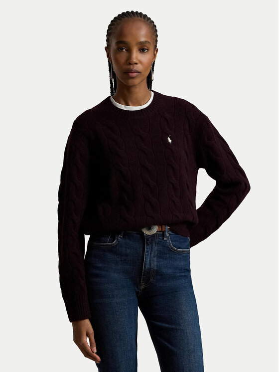 Polo Ralph Lauren Polo Ralph Lauren Megztinis 211A91216013 Violetinė Straight Fit