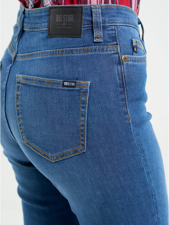 BIG STAR BIG STAR Jeansy KATRINA HIGH WAIST_344_190 Niebieski Slim Fit
