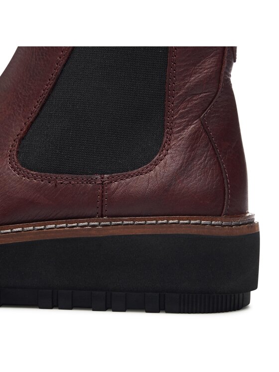 Clarks Clarks Боти тип челси Orianna W Up 261748224 Бордо