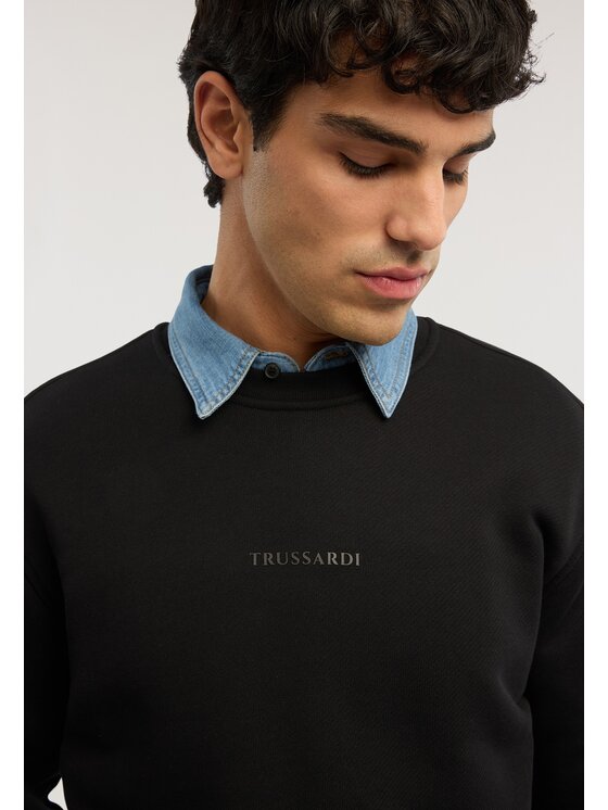 Trussardi Trussardi Felpa G8238000121N033 Nero Regular Fit