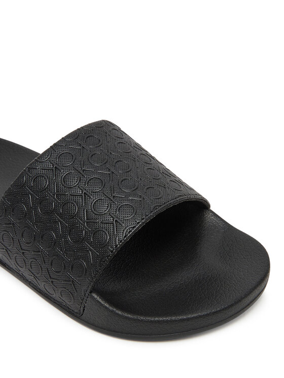 Calvin Klein Calvin Klein Klapki Pool Slide Mono HW0HW02541 Czarny