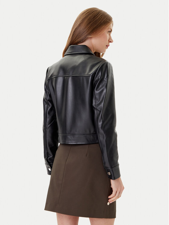 Morgan Morgan Giacca in similpelle 252-GNOLA Nero Regular Fit