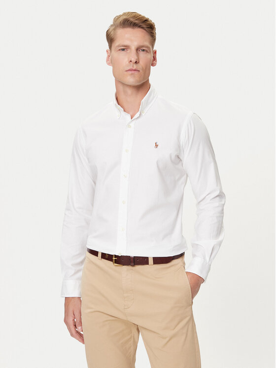 Polo Ralph Lauren Polo Ralph Lauren Cămașă 710P06688002 Alb Custom Fit