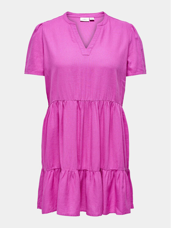 ONLY Carmakoma ONLY Carmakoma Sommerkleid Cartiri 15311976 Rosa Regular Fit