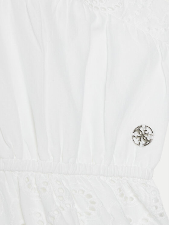 Guess Guess Sukienka codzienna J5GK30 WH7D0 Biały Regular Fit