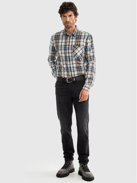 BIG STAR BIG STAR Koszula ZERWIS_403_140 Granatowy Classic Fit