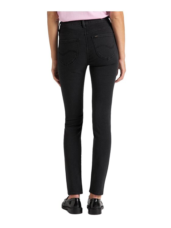 Lee Lee Jeansy L626SHMY Czarny Skinny Fit