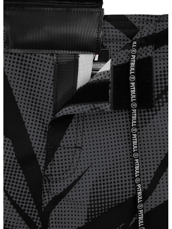 PITBULL PITBULL Szorty sportowe Spodenki treningowe Jet Mesh Performance Pro plus Dot Camo II M Szary Regular Fit