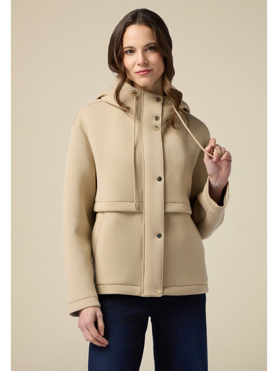 Oltre Oltre Cappotto 8139J000206N002 Écru Baggy Fit