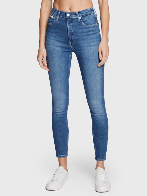 Calvin Klein Jeans Jeans hlače J20J220198 Modra Skinny Fit