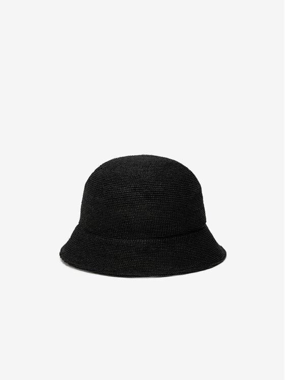 Paris+Hendzel Paris+Hendzel Kapelusz Raffia Bucket Hat - No.04 Czarny