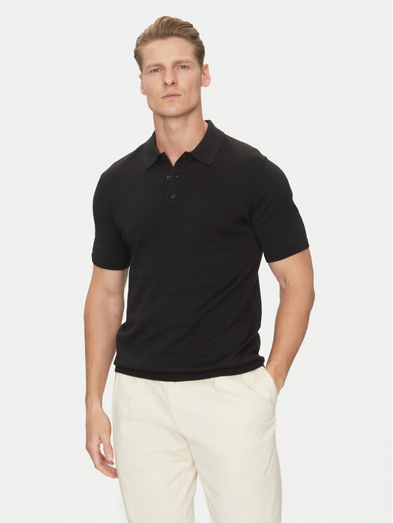 Calvin Klein Calvin Klein Tricou polo K10K114476 Negru Regular Fit