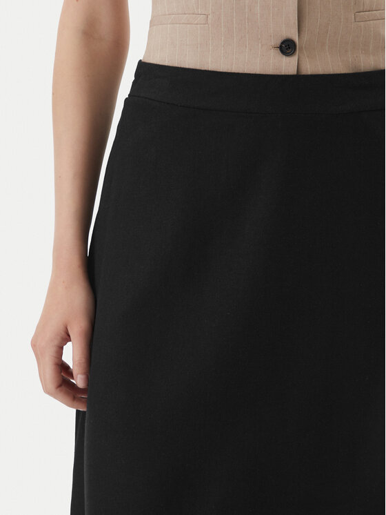 Vero Moda Vero Moda Spódnica midi Mymilo 10340419 Czarny Regular Fit