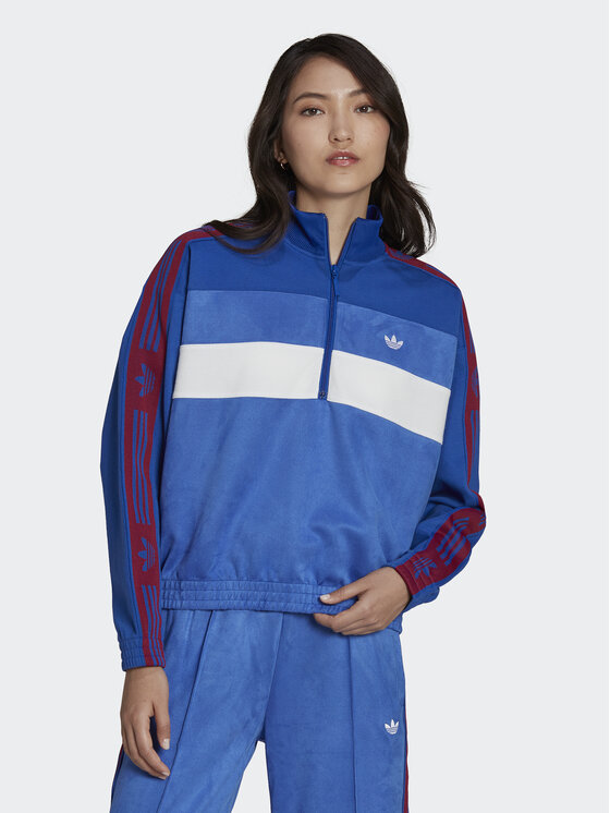 adidas Bluză HM1526 Albastru Relaxed Fit