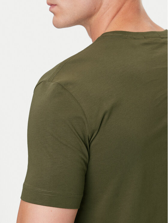 Gant Gant T-shirt Shield 2003184 Zelena Regular Fit