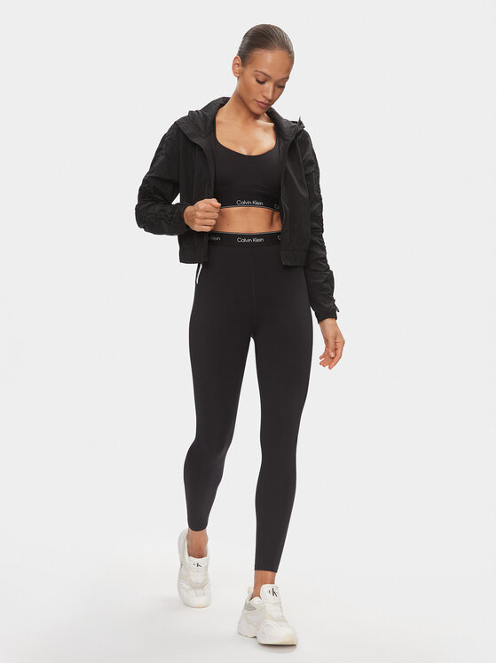 Calvin Klein Performance Calvin Klein Performance Jakna protiv vjetra 00GWS4O515 Crna Relaxed Fit