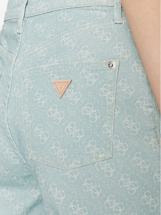 Guess Guess Džinsai Melrose W3RA32 WF5V3 Žalia Regular Fit