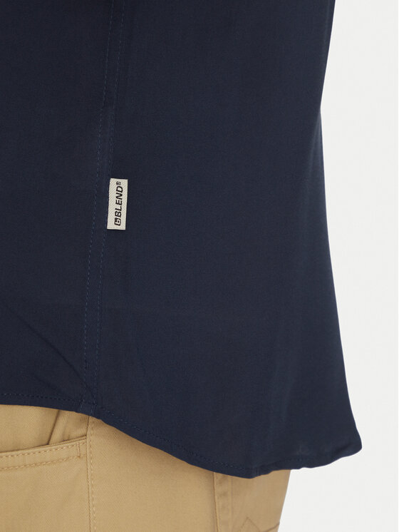 Blend Blend Koszula 20716363 Granatowy Regular Fit