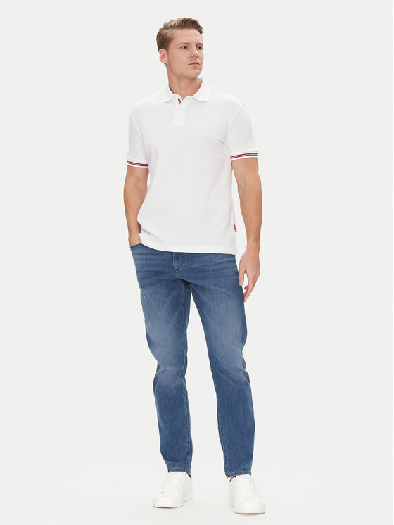 JOOP! Jeans JOOP! Jeans Polo majica 15 JJJ-17Amare 30046012 Bela Modern Fit