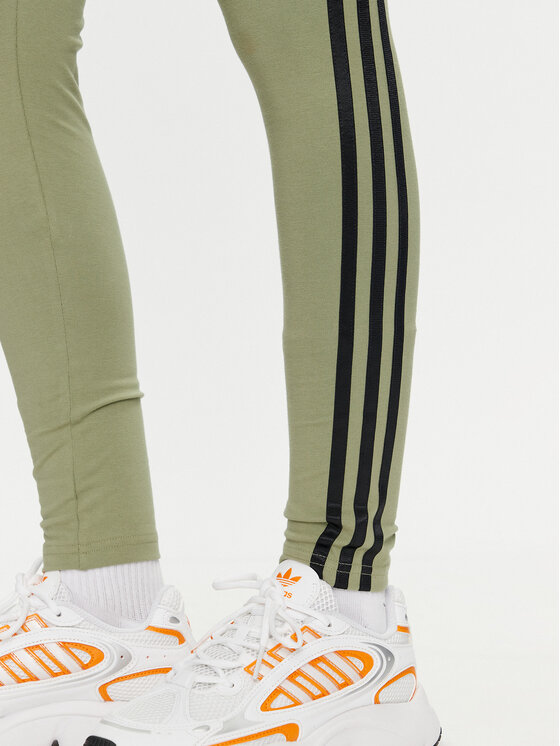 adidas Leggings Future Icons 3 Stripes IW5291 Grun Slim Fit Modivo