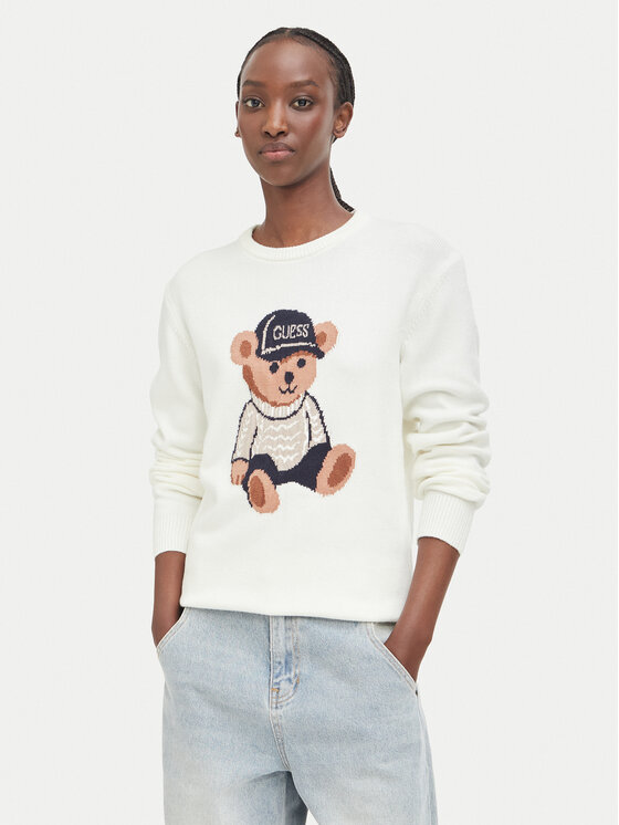 Guess Guess Kampsun W6BR84 Z1927 Kreemjas Regular Fit