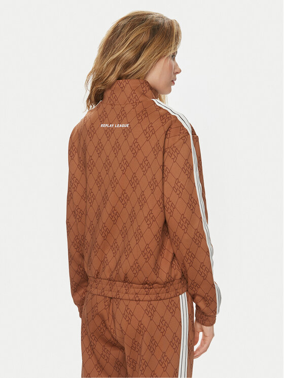 REPLAY Replay Світшот W3403.000.74934 Коричневий Regular Fit