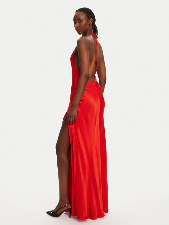 BARDOT BARDOT Õhtune kleit YVE Halter 59315DB Punane Slim Fit