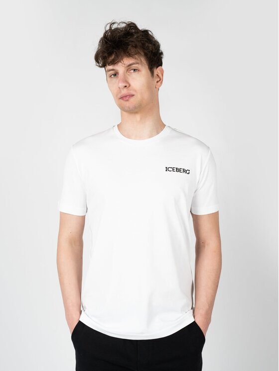 Iceberg Iceberg T-Shirt F0256307 Λευκό Regular Fit
