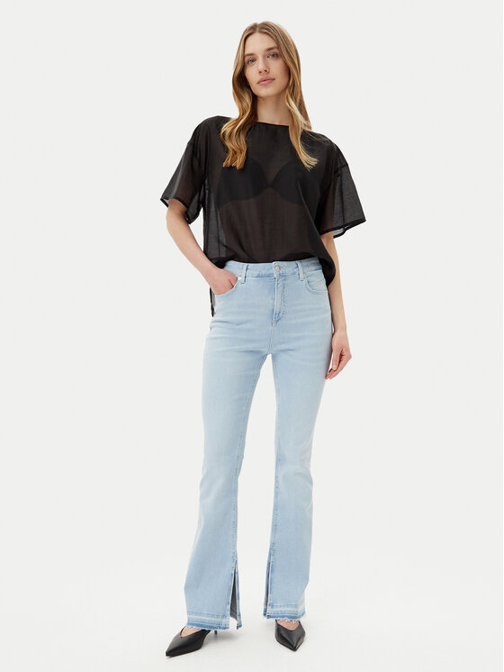 BOSS BOSS Blugi Rosa 50539642 Albastru deschis Bootcut Fit