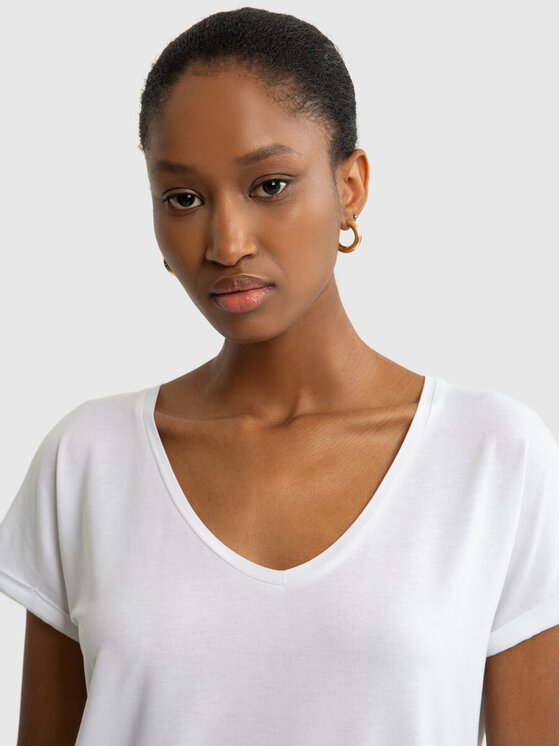 BIG STAR BIG STAR T-Shirt valeria_101 Biały Basic Fit
