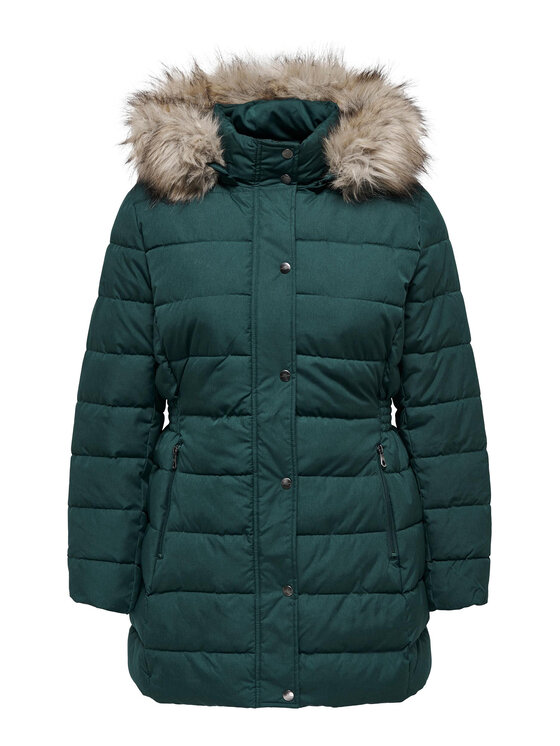 ONLY Carmakoma ONLY Carmakoma Зимова куртка 15305701 Зелений Regular Fit