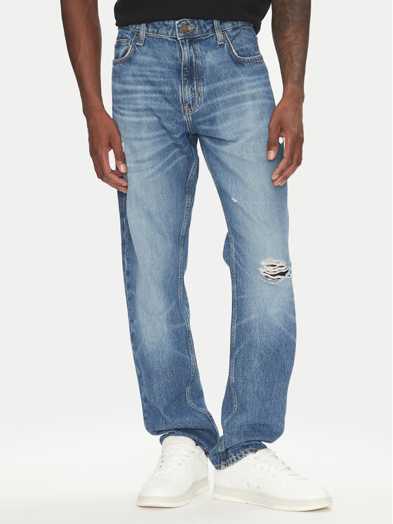 Guess Jeans Męskie Jeansy, rozmiar 32/30, Niebieskie, M5YA1C D5R25