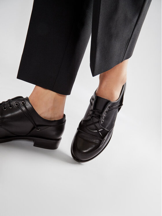 Gino Rossi Gino Rossi Oxfords Atsu DPI632-621-E100-9900-0 Μαύρο