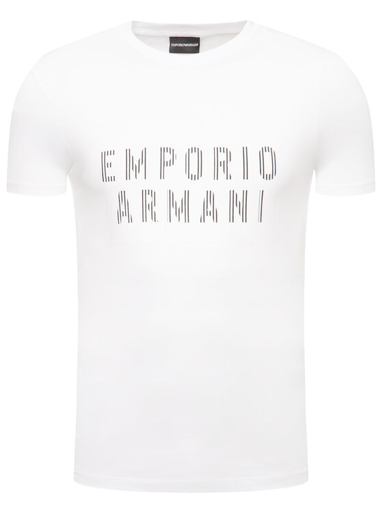 Emporio Armani Emporio Armani T-Shirt 3H1TB7 1J30Z 0102 Biały Regular Fit