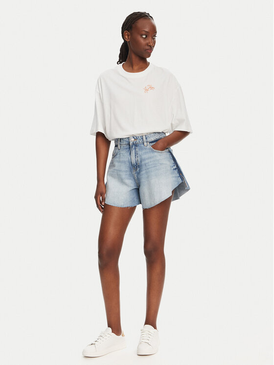 BOSS BOSS T-Shirt C_Eboyfriend_4 50540441 Biały Oversize