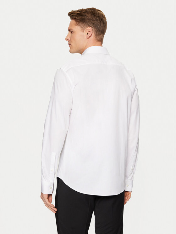 HUGO HUGO Koszula Ermetal 50534281 Biały Slim Fit