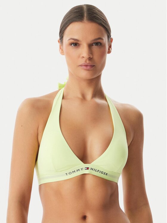 Tommy Hilfiger Bikini partea de sus UW0UW06358 Galben deschis