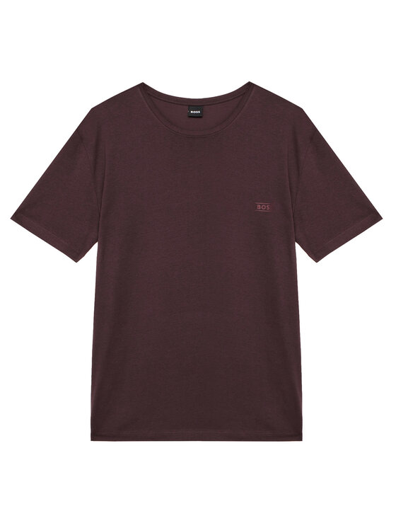 BOSS BOSS T-Shirt 50565324 Brązowy ciemny Regular Fit