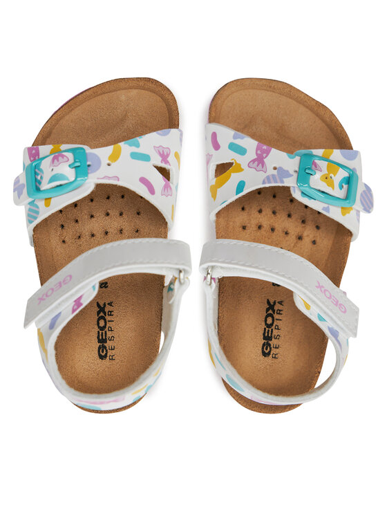 Geox Geox Sandały B Sandal Chalki Girl B922RA 000HH C0653 M Biały