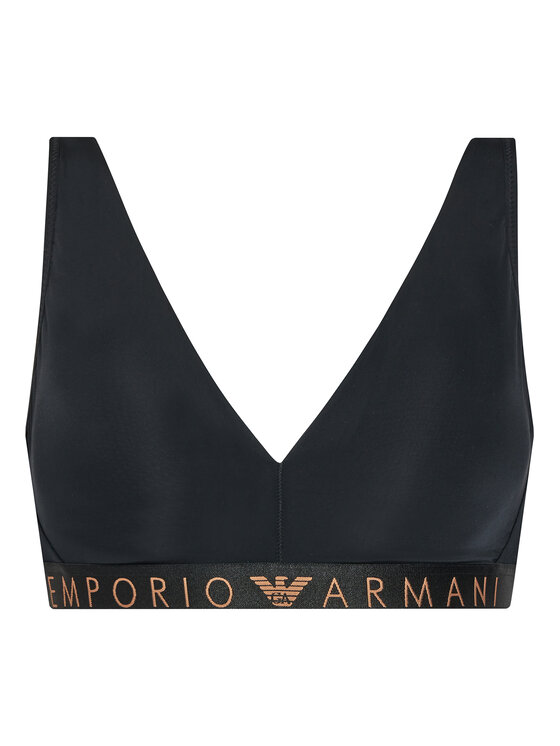 Emporio Armani Underwear Podprsenka bez kostíc 164530 3F235 00020 Čierna