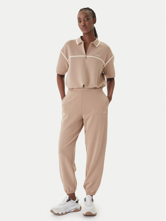Guess Guess Pantaloni da tuta V6GB02 K2915 Beige Regular Fit