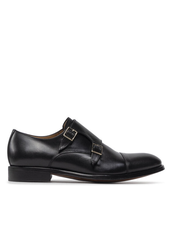 Pantofi Lord Premium Double Monks 5502 Black