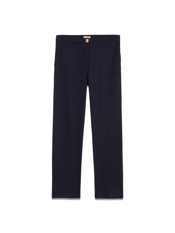 Oltre Oltre Spodnie materiałowe P293R108416N034 Niebieski Regular Fit